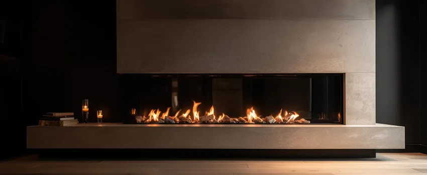 Gas Fireplace Ember Bed Design Services in Milton, Massachusetts