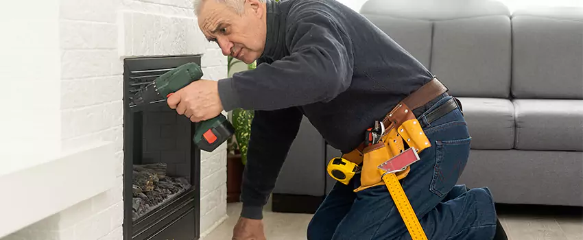 New Indoor Fireplace Installation in Milton, Massachusetts