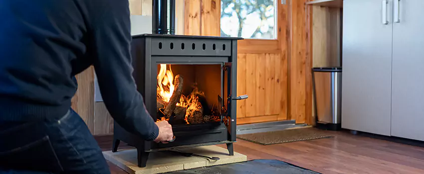 Open Hearth Wood Fireplace Installation in Milton, MA