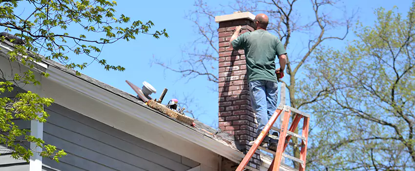 Vinyl and PVC Chimney Flashing Installation in Milton, MA